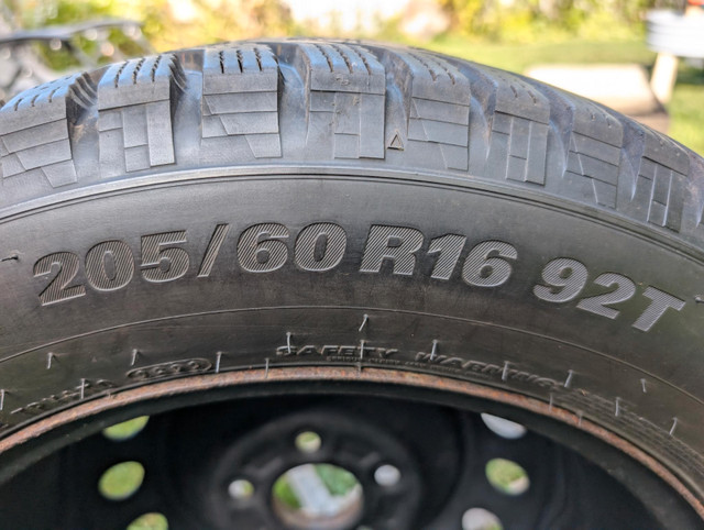 Winter Tires on Rims - 205/60 R16 92T in Tires & Rims in Gatineau - Image 2