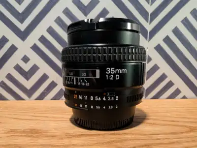 Nikon AF NIKKOR 35mm f/2D Lens, View more