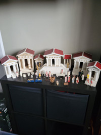 Greek Necropolis Wooden City Model Play Set
