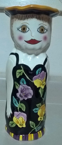 Bella Casa-Susan Paley by Ganz Vase - Sophie 10" Tall Whimsical