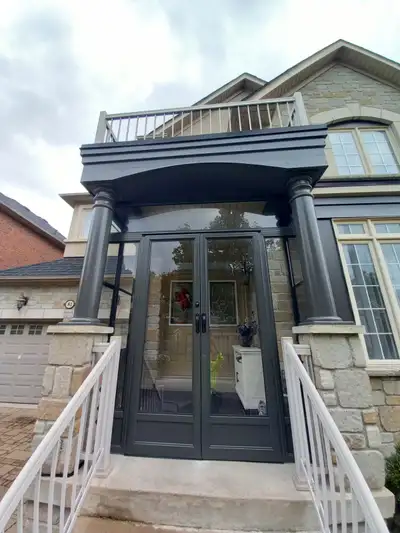 Storm door, storm enclosure, porch enclosure, walk out enclosure, View more