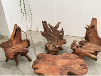 Raw Teak Wood Outdoor Furniture Set