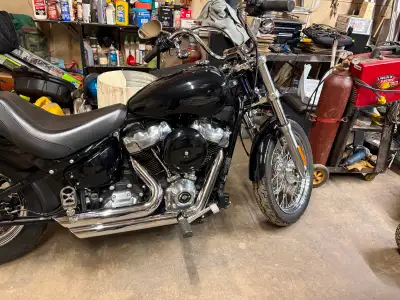 2021 Harley Davidson Softail one owner like new 107 cu inch custom exhaust tuner double seat quick r...