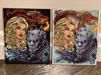 Game Of Thrones Fire & Ice Limited Signed 8x10 Art Prints