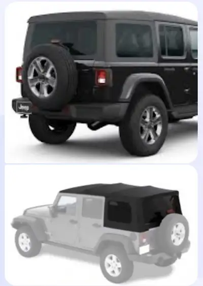 Selling my gently used Jeep Wrangler 4-dr folding soft top- came new with our 2020 Jeep Wrangler 4-d...