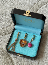 Juicy Couture trio gold charms