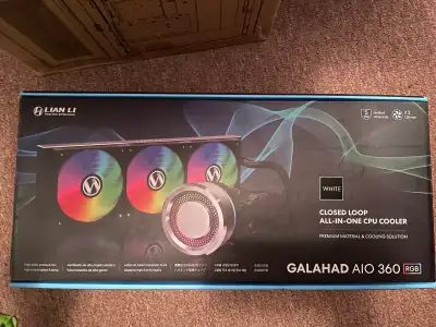 Lian Li Galahad AIO 360 CPU cooler white, View more