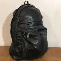 Vintage small genuine leather backpack