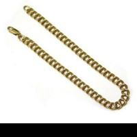 Unisex. 10K Real Gold Bracelet, heavy 7.6Grams!!. 5 mm- Length:
