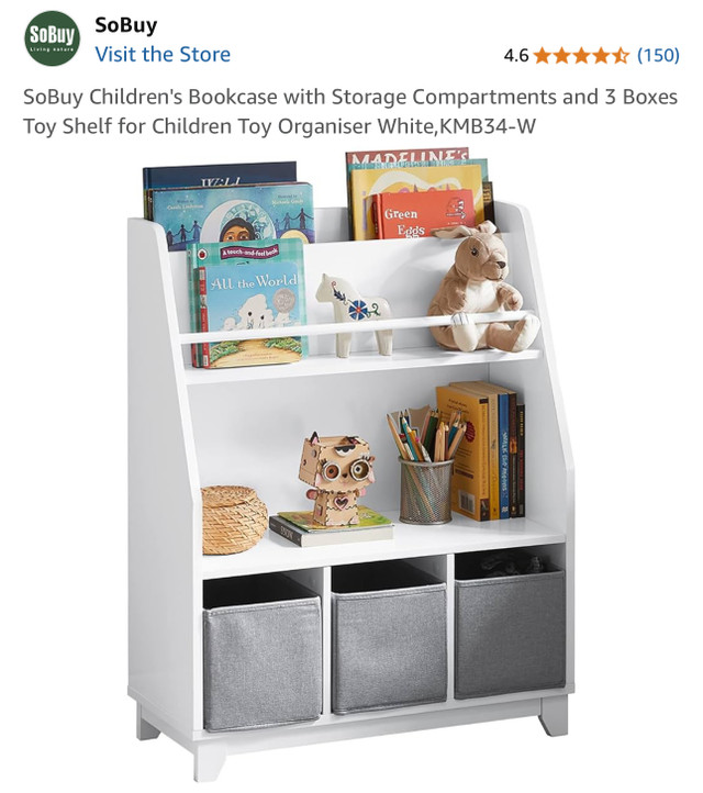 SoBuy Book Shelf Toy Organizer for Kids Room New Sealed Mavis Rd in Toys & Games in Mississauga / Peel Region