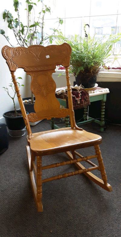Antique Pressed Back Rocking Chair , View more