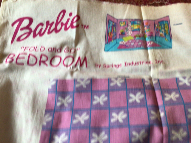 Barbie Fold and Go bedroom fabric project panel. in Hobbies & Crafts in Thunder Bay - Image 2