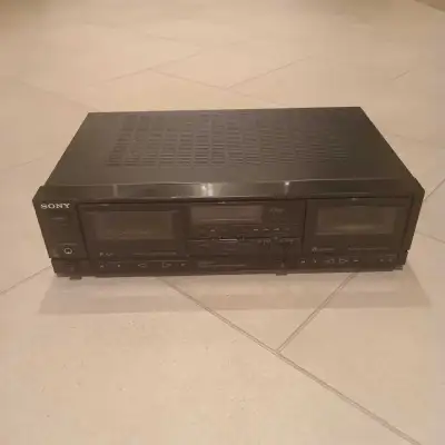 Sony Stereo Cassette Deck Double Tape Player Vintage Electronics, View more