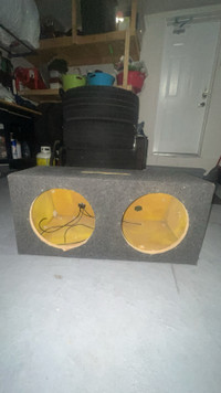 Subwoofer box for 2 12” subwoofers