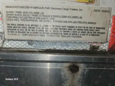 30 ' enclosed trailer . Undercoated every yr . Bearings all repacked last yr . Trailer worked great...
