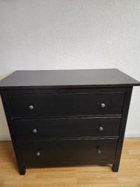 IKEA Hemnes 3 Drawer Dresser (Black)