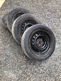 15" Steel Wheel Rims with All Season Tires (set of four)
