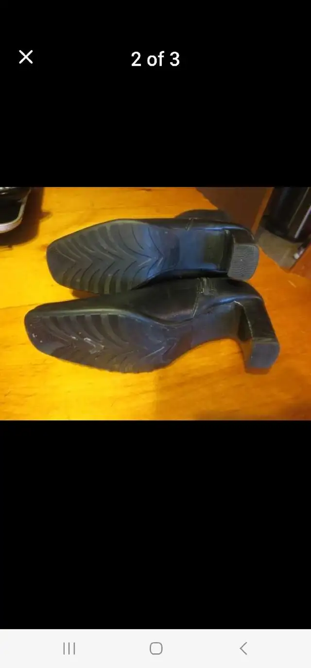 Naturalizer Black Leather Ankle Boots 6M in Women's - Shoes in City of Halifax - Image 3