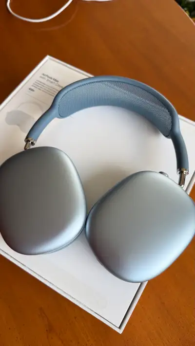 Apple AirPods Max – Sky Blue +APPLE CARE + Until 2027, View more