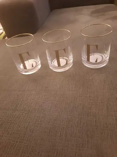 3 double old-fashioned glasses pick up in st.albert, View more