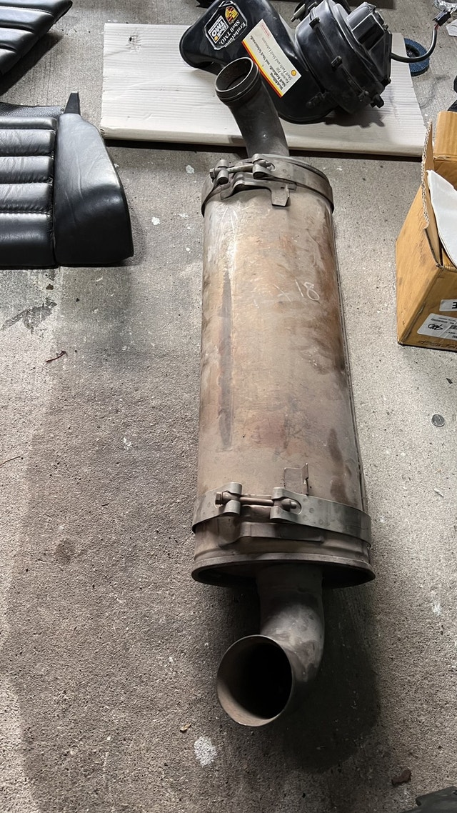 19891994 Porsche 911 964 oem primary muffler exhaust Engine & Engine
