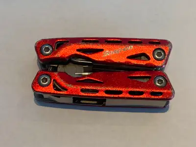 Snap-On Multi Tool Stainless Steel, Red 4 Inches, No Sheath, View more
