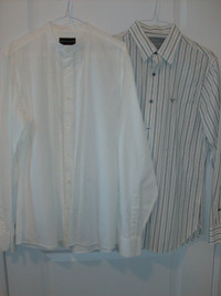 2 NEW American Eagle + Mark’s and Spencer Men’s Shirts Size Med