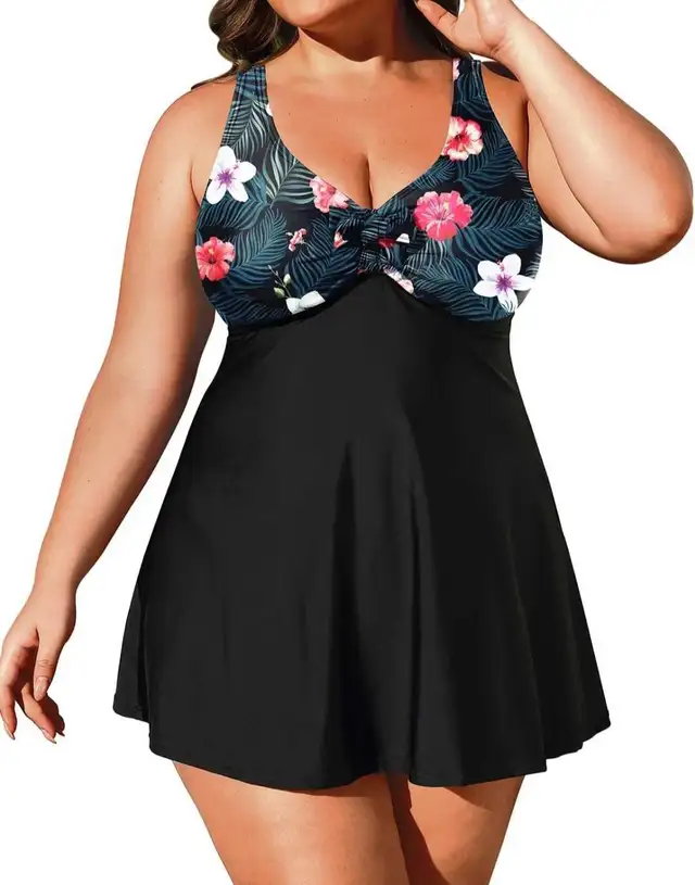 NEW Women's Black Tropical Tankini 2pc Swimsuit - Size 20W in Women's - Other in Edmonton - Image 2