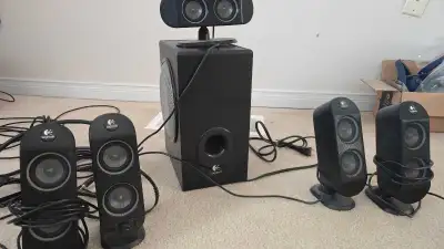 Logitech X -530 PC speaker 5.1 system, View more