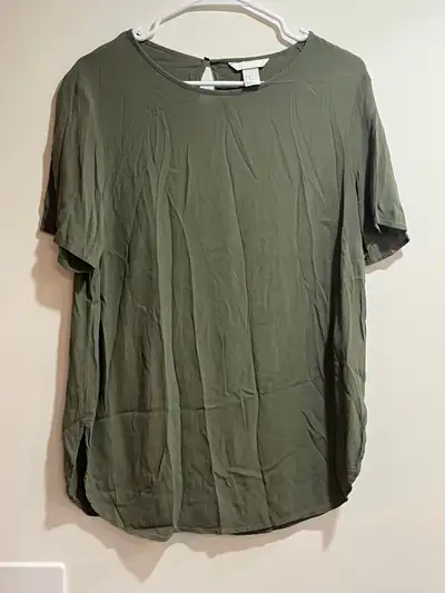 H&M army Green top sz 12, View more