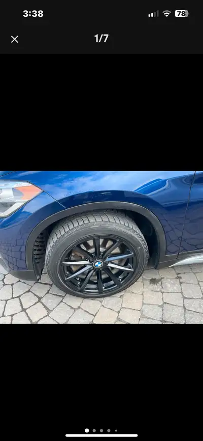 These mags and tires come from a 2017 BMW X1 Yokohama winter tires 215/50R18 92T Very good condition...