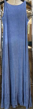 J. Kara Women's Sleeveless Scoop Neck Glitter Maxi Dress sz 10