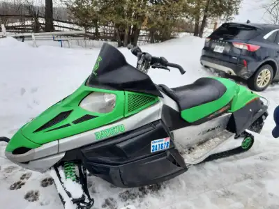 F8 series. Was one of the fastest sled of.its times. Needs some love. Runs...I have new plugs for it...