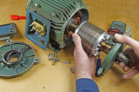 Electric motors diags/repairs. Brushed/brushless, 1-3ph, AC/DC