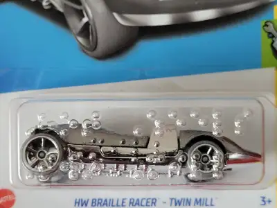 2021 HOT WHEELS, TWIN MILL BRAILLE RACER, MINT IN THE PACKAGE!!!, View more