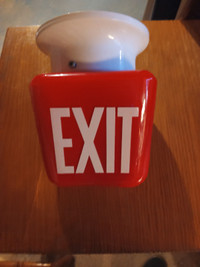 Exit sign light fixture