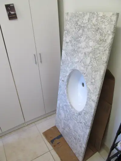 BEAUTIFUL BATHROOM MARBLE WITH SINK!, View more
