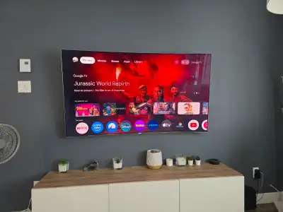 TV wall mount installation and  Cable consealment, View more