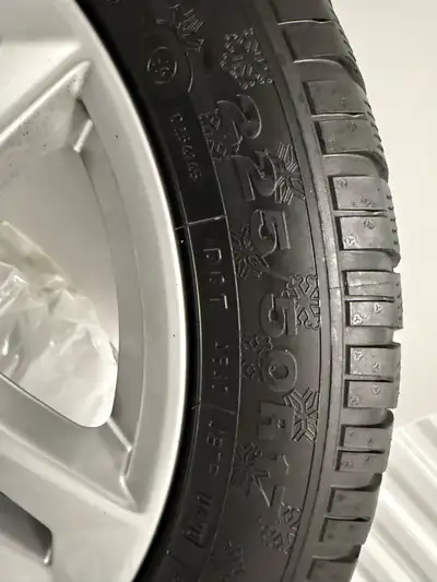 A set of four 225/50R17 Dunlop winter tires on Audi rims, 3 years old and used for one season.