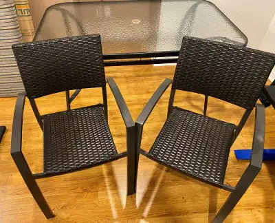 Excellent Condition Patio Table with 2 Patio Chairs $115 OBO, View more