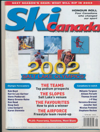 ORIGINAL SKI CANADA MAGAZINE SPRING 2002 SALT LAKE CITY OLYMPICS