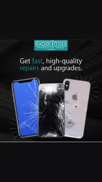 Sameday iPhone screen replacement starting  from $39 @Experimax