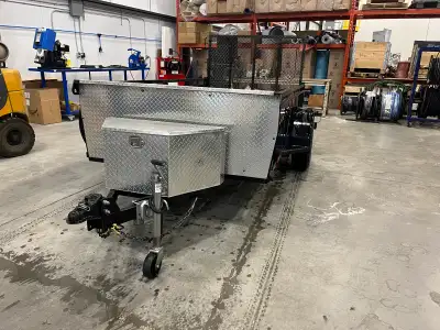 5 by 10 Not an entry level trailer. Some rust as it’s a used trailer. Surface. 2023. Great shape. To...