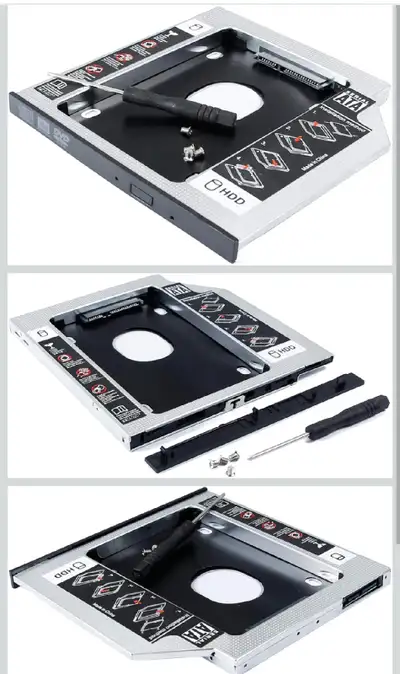 Expand your laptop storage with SSD or HDD in the DVD slot, View more