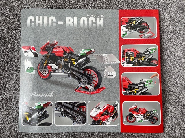 Technic Red Racing Motorcycle - 100% compatible with Lego dans Jouets et jeux  à Longueuil/Rive Sud - Image 2