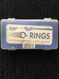 194 pieces precision molded rings solder seal gunk