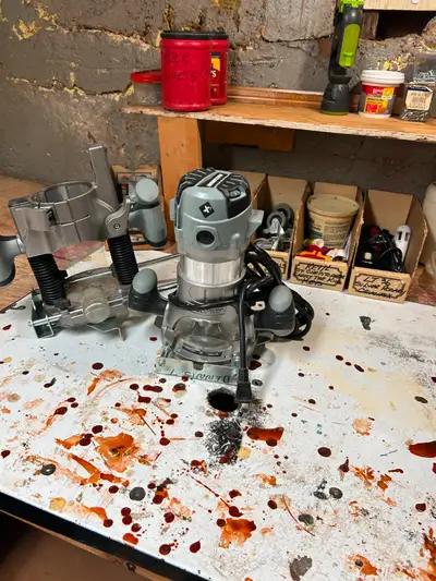 2-Routers -1 Straight - 1 Plunge 1 Router Table 1 Case of 36 router bits All for $180 O.B.O.