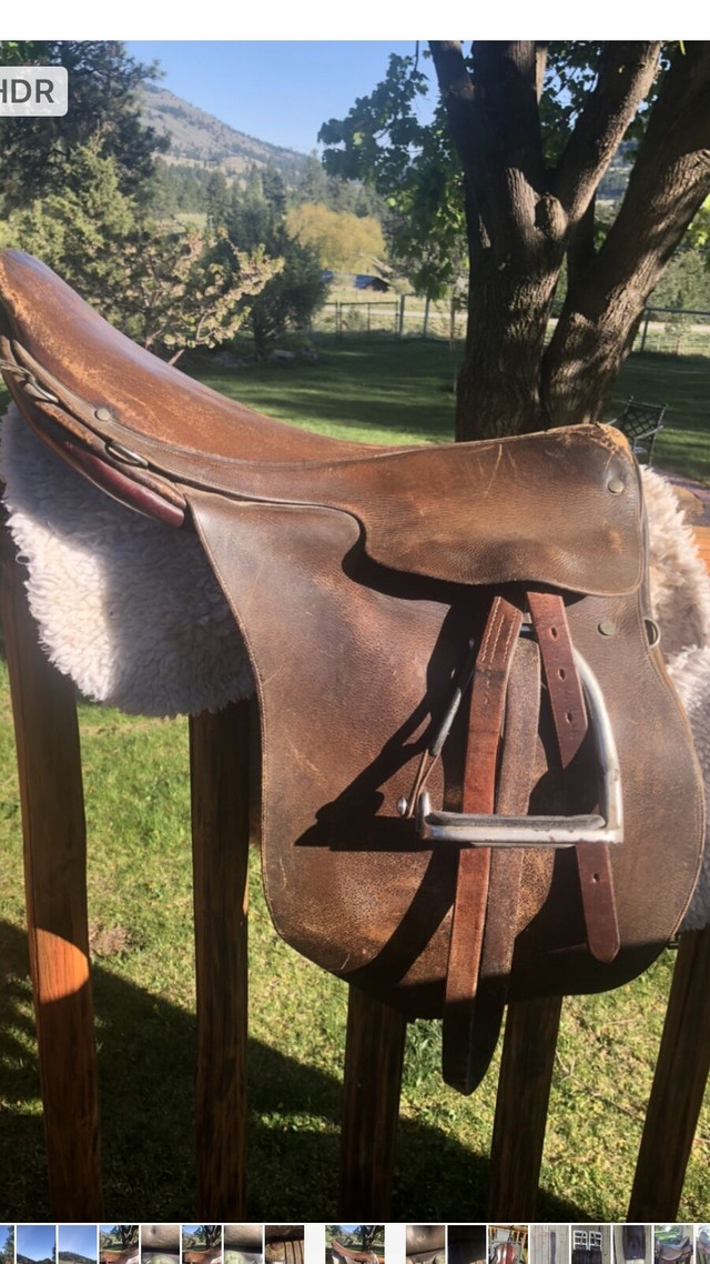 17” English saddle for sale in Equestrian & Livestock Accessories in Penticton - Image 2