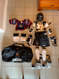 Hockey Equipment for minor girl age 8-10