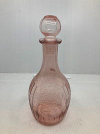 Carafe décanteur rose verre depression Mayfair open rose 1930-40